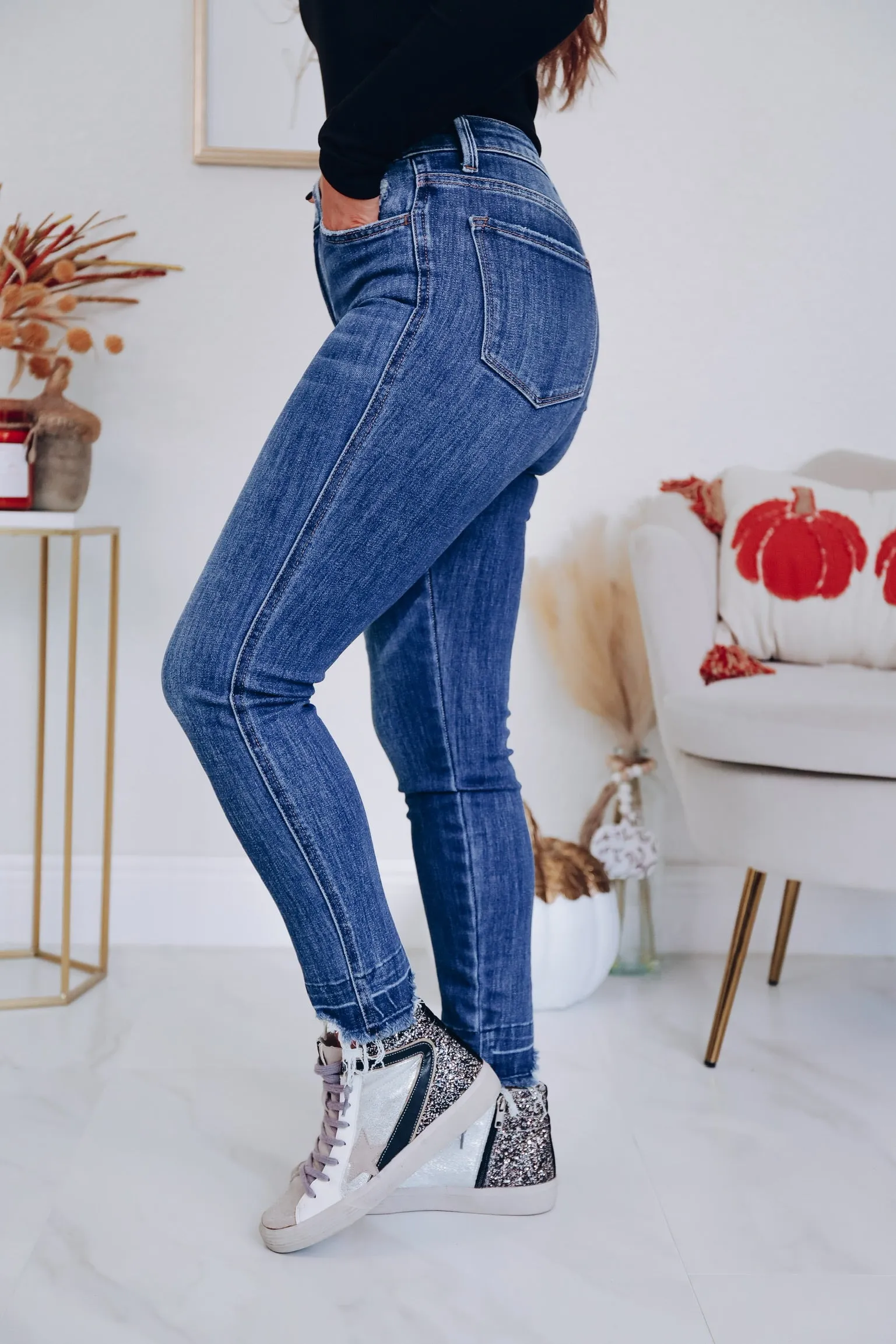 Payden Frayed Hem Skinny Jeans