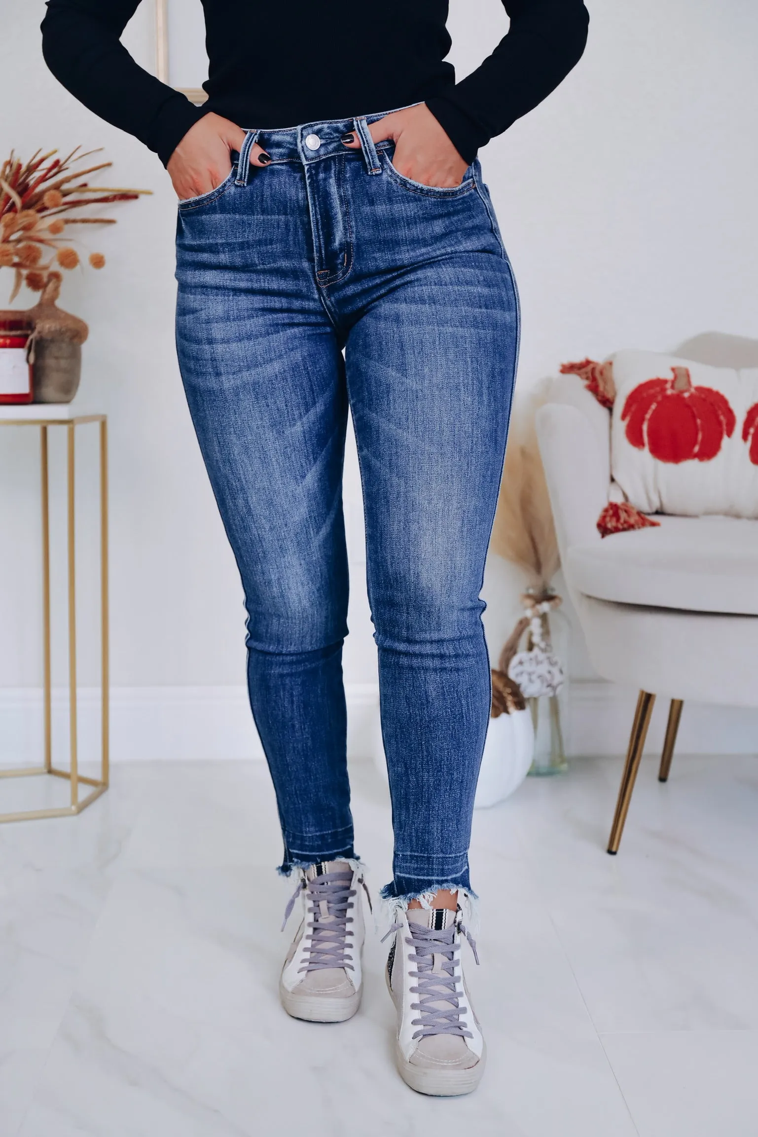 Payden Frayed Hem Skinny Jeans