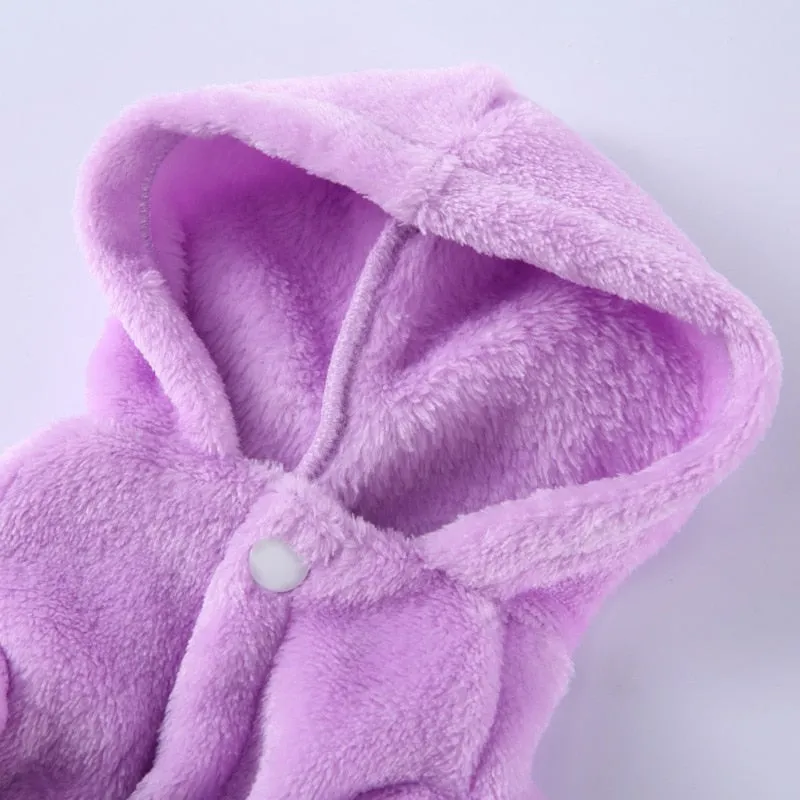 Pet Pajama Bathrobe With Hood, Dog Bath Towel for Puppy Small Dogs Cats