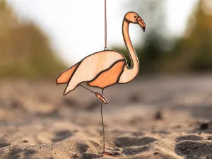 Pink Flamingo Suncatcher