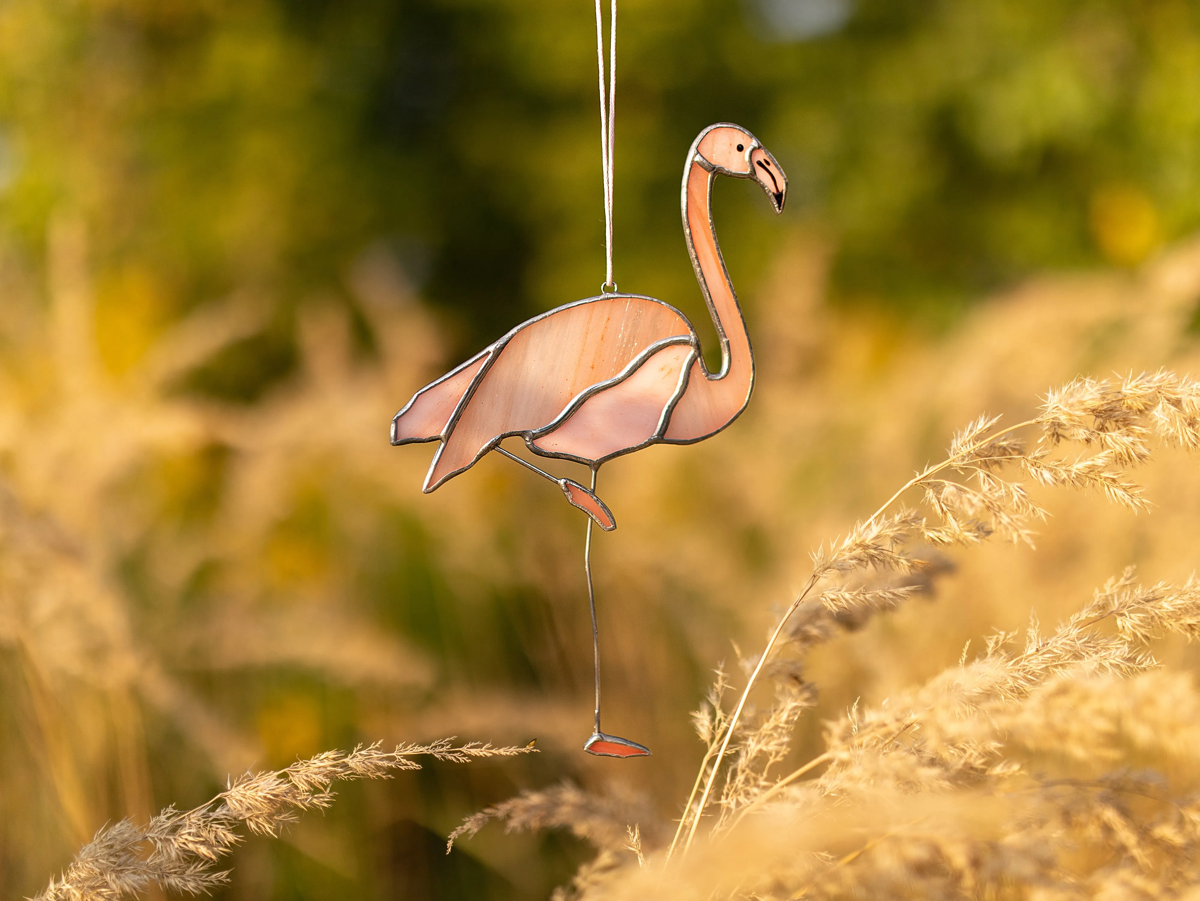 Pink Flamingo Suncatcher