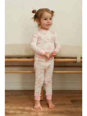 Pink Toile 2 Piece Bamboo Pajama Set