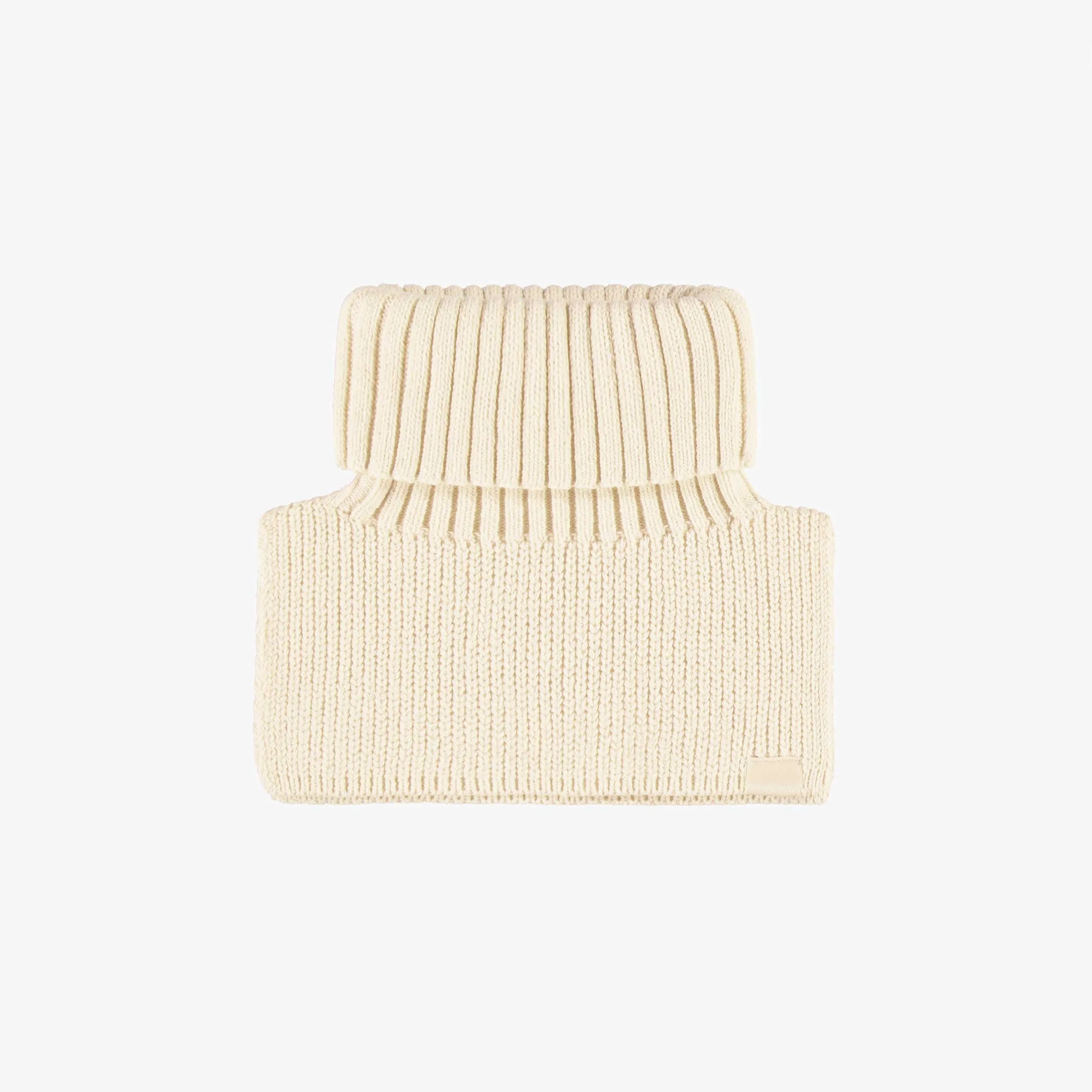 Plastron crème en tricot, bébé || Cream knitted plastron, baby