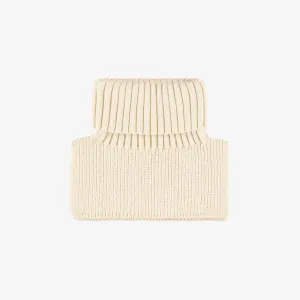 Plastron crème en tricot, bébé || Cream knitted plastron, baby