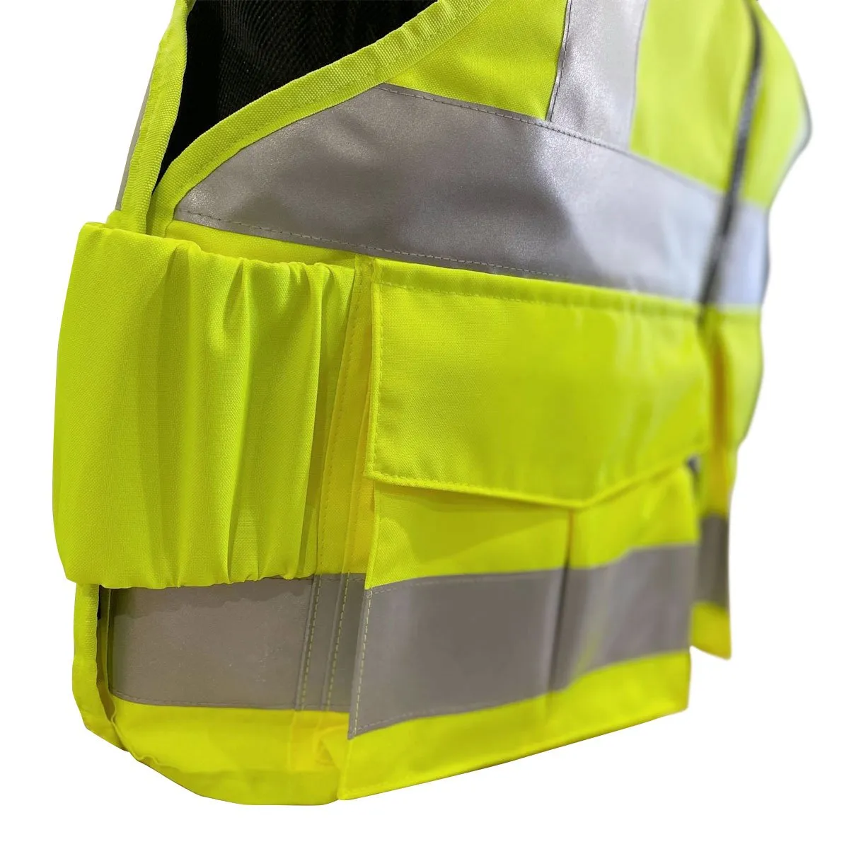 PPSS Overt Stab Resistant Vest Hi Viz Yellow VTS Custom Design Vest