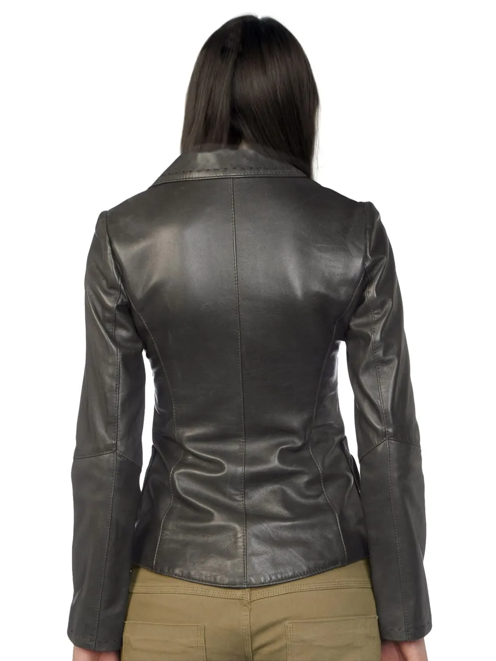 Precision Fit Professional Leather Jacket for Women