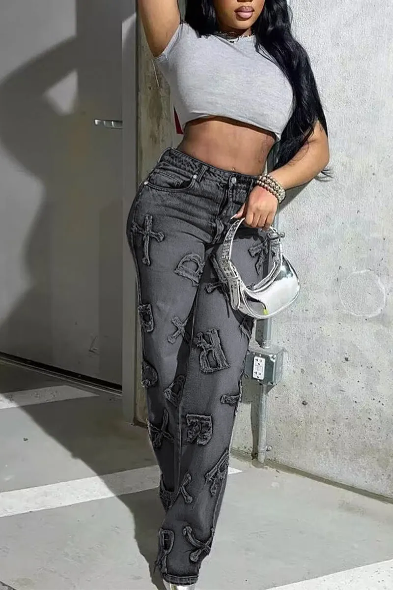 PS3505 Straight Leg Denim Jeans Pant