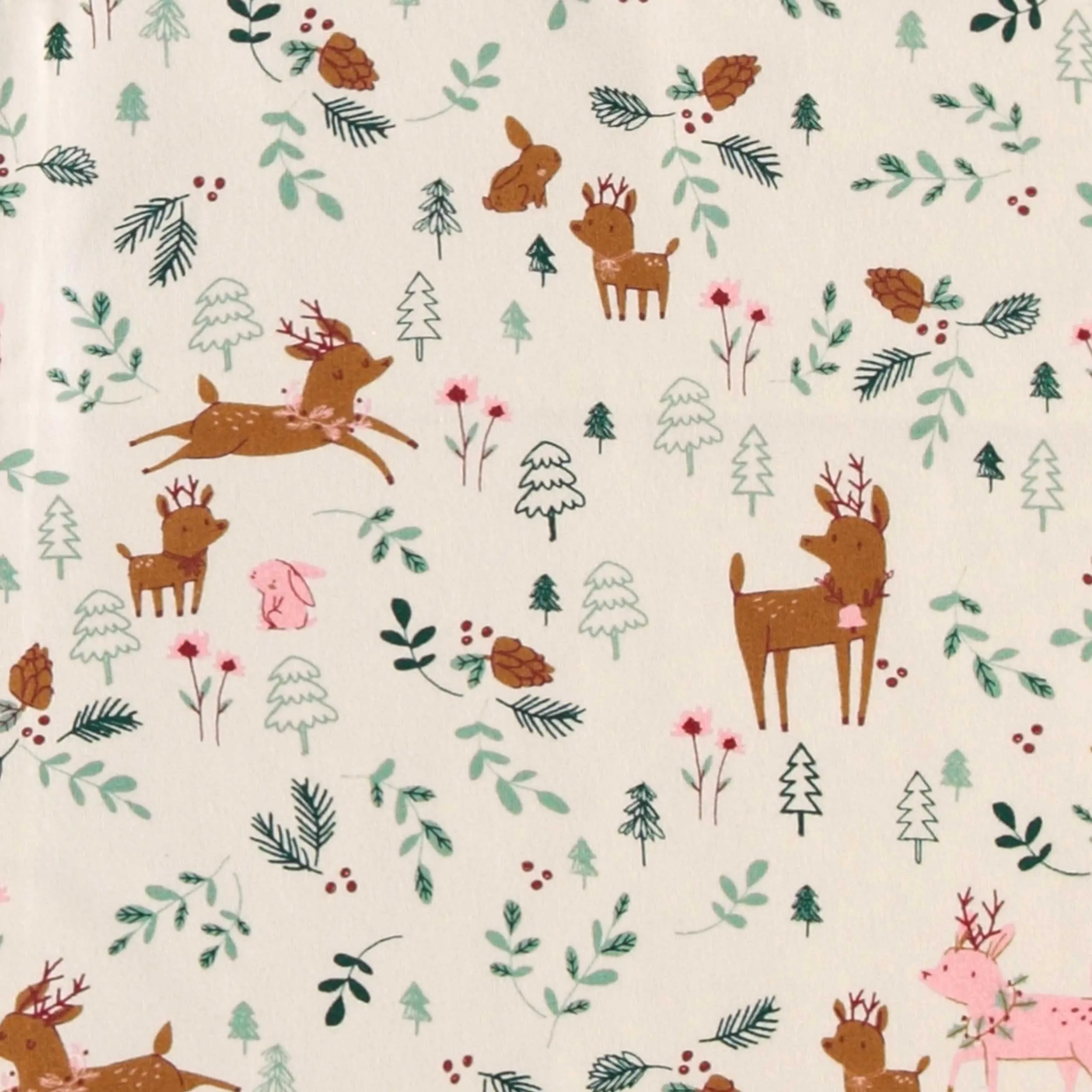 Pyjama des fêtes crème en jersey à motifs de rennes, bébé