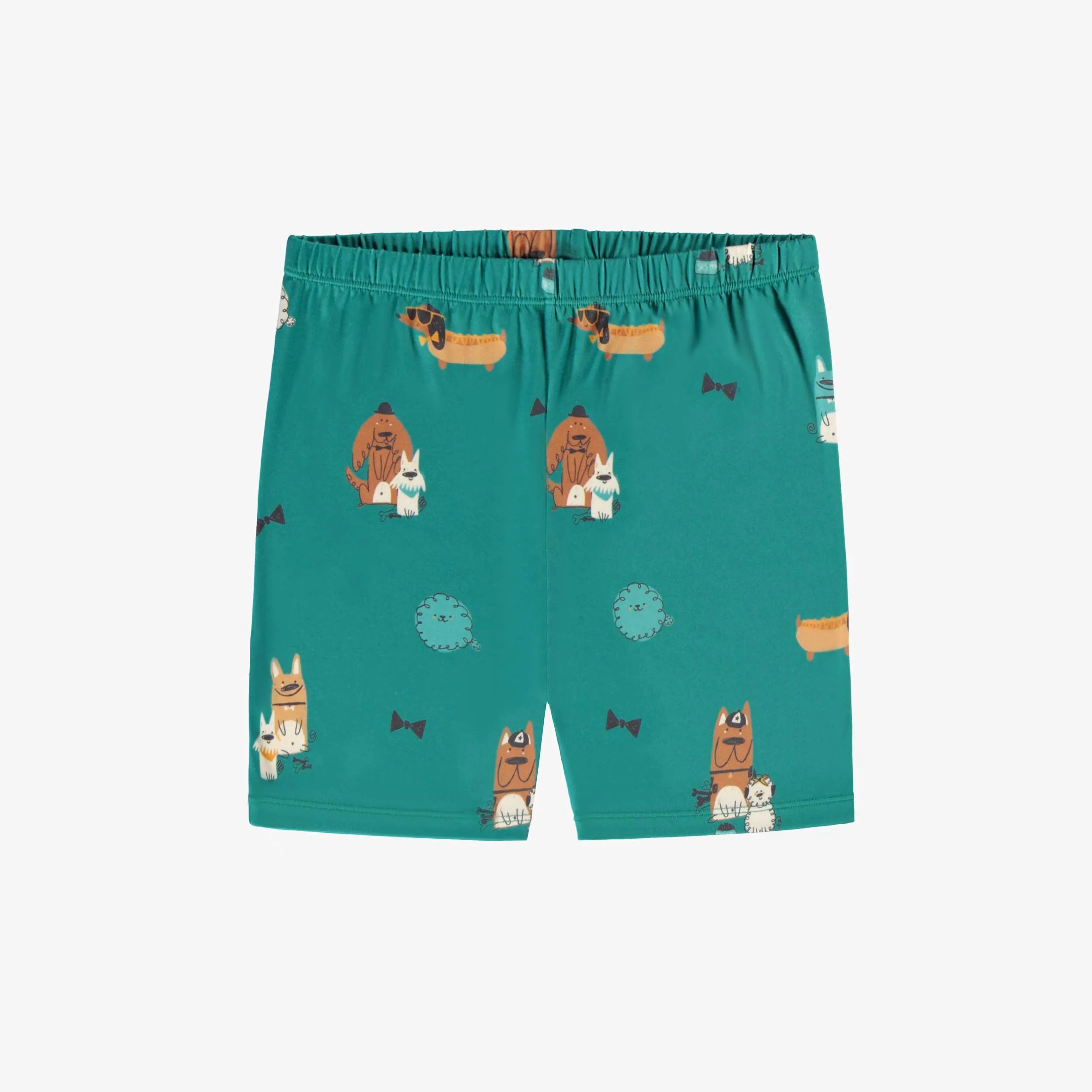 Pyjama deux pièces turquoise à motifs, enfant  || Two-piece turquoise pajamas with all over print, child