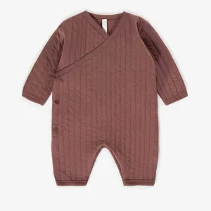 Pyjama une-pièce en jersey matelassé, naissance  || One-piece pajamas in quilted fabric, newborn