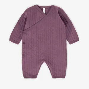 Pyjama une-pièce en jersey matelassé, naissance  || One-piece pajamas in quilted fabric, newborn