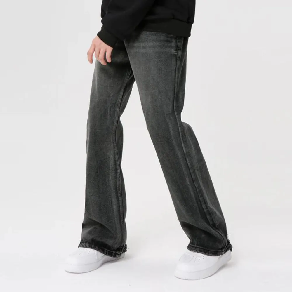 "Black Versatile Straight Leg" Jeans