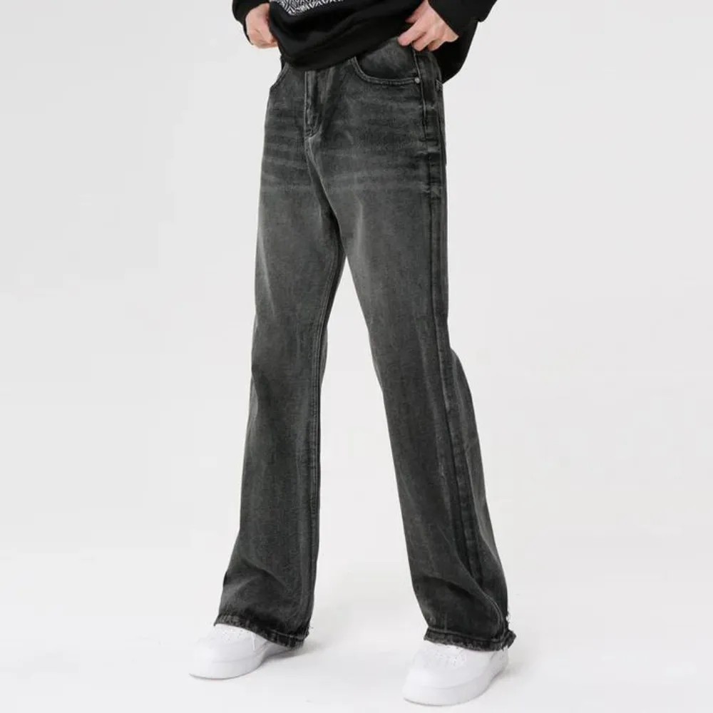 "Black Versatile Straight Leg" Jeans