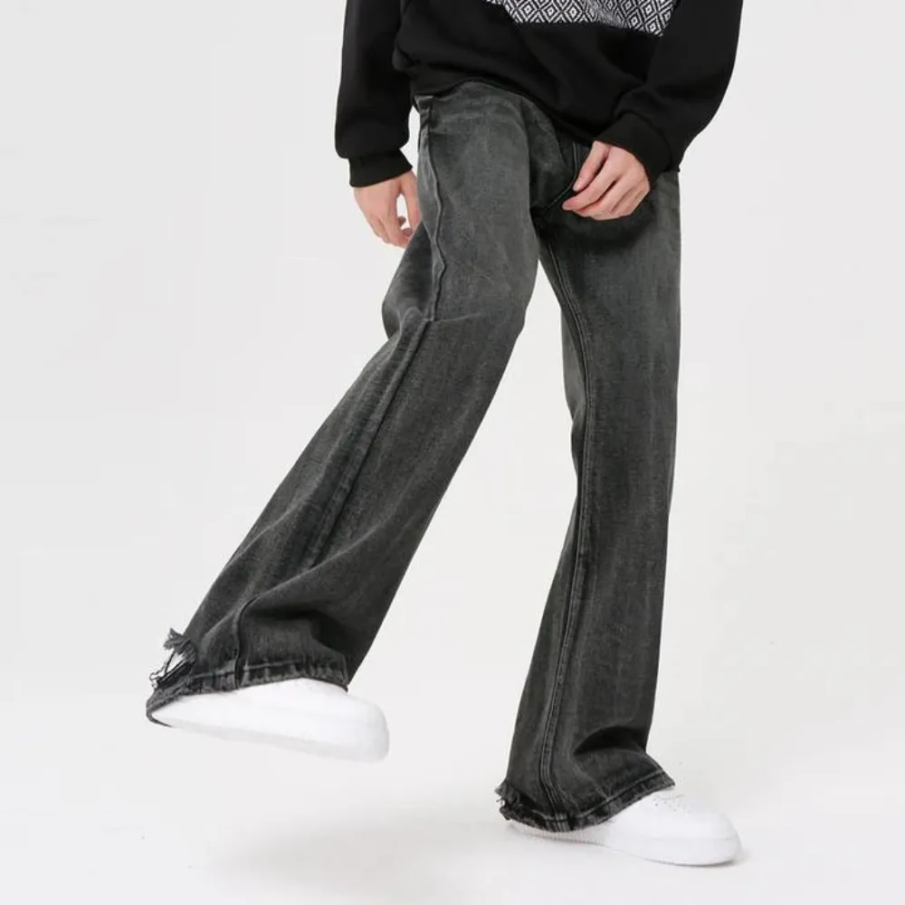 "Black Versatile Straight Leg" Jeans