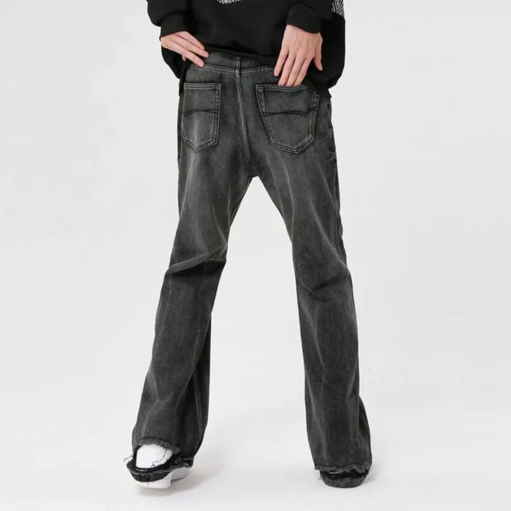 "Black Versatile Straight Leg" Jeans