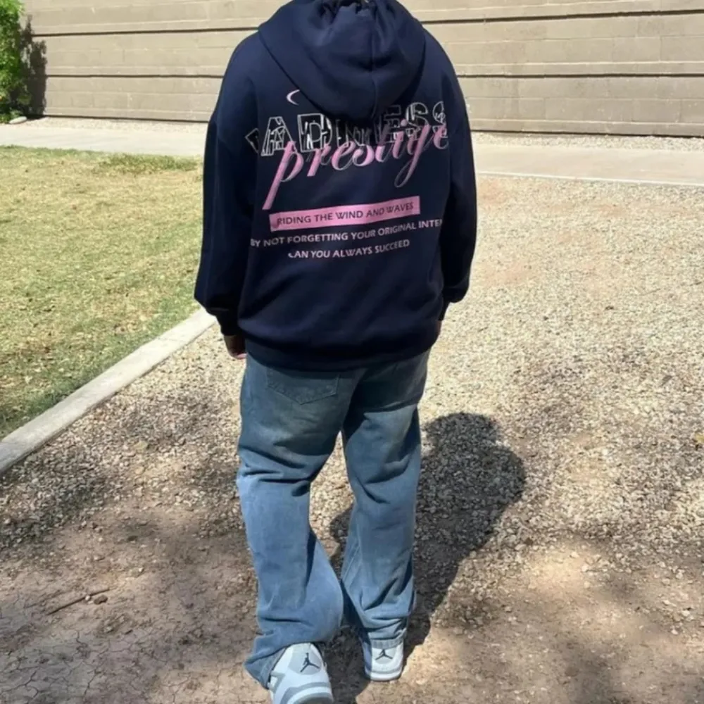 "Solid Color Distressed Baggy" Jeans