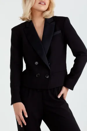 "The Tori" - Crop Blazer (Black)
