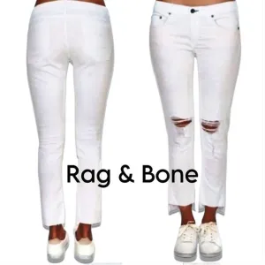 Rag &amp; Bone Dre Capri in White