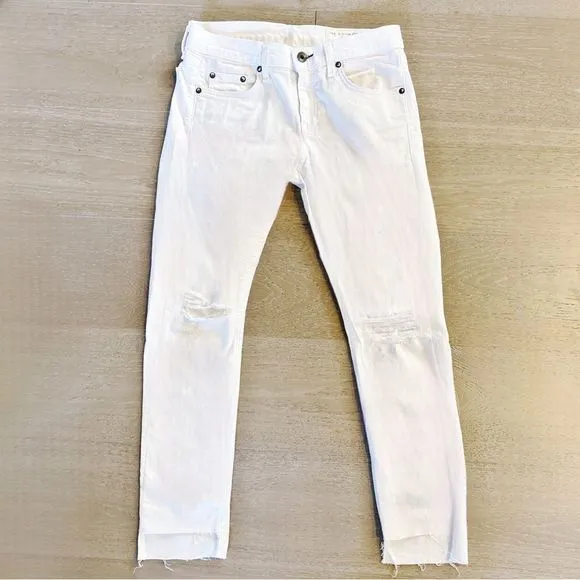 Rag &amp; Bone Dre Capri in White