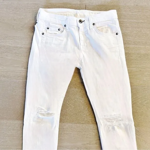 Rag &amp; Bone Dre Capri in White