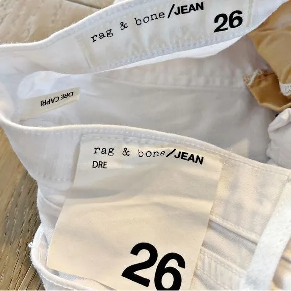 Rag &amp; Bone Dre Capri in White