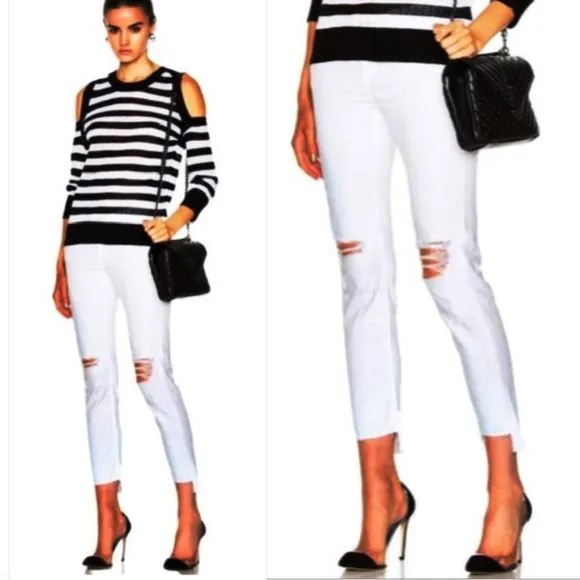 Rag &amp; Bone Dre Capri in White