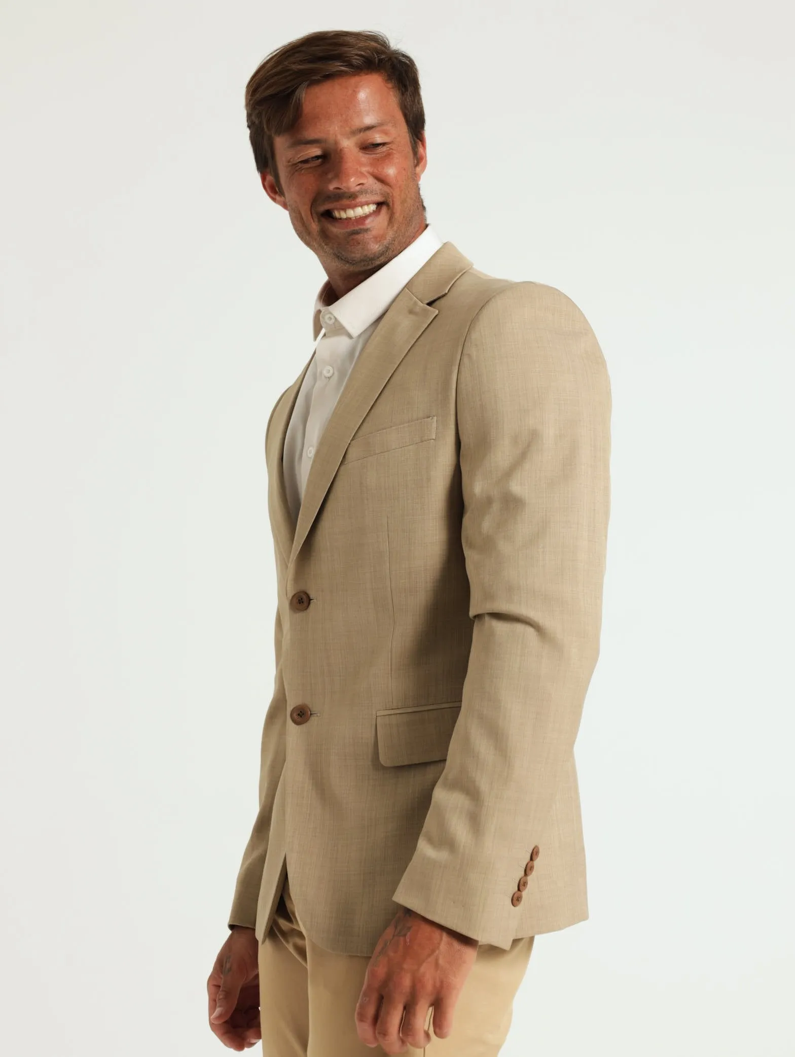 Regual Essential Suit Jack - Tan