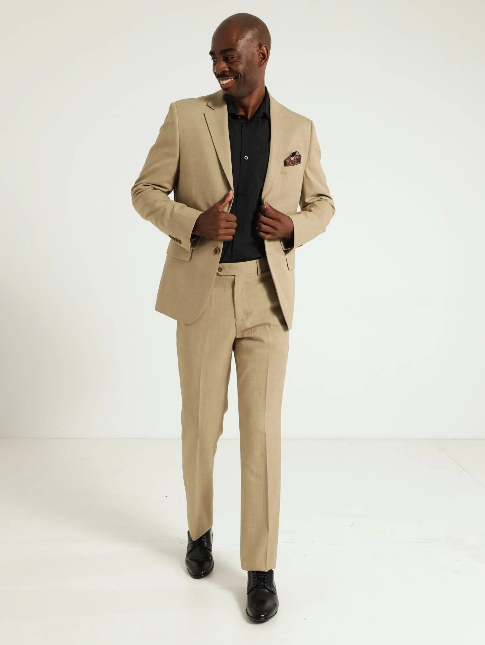 Regualar Essential Suit Trouser - Tan