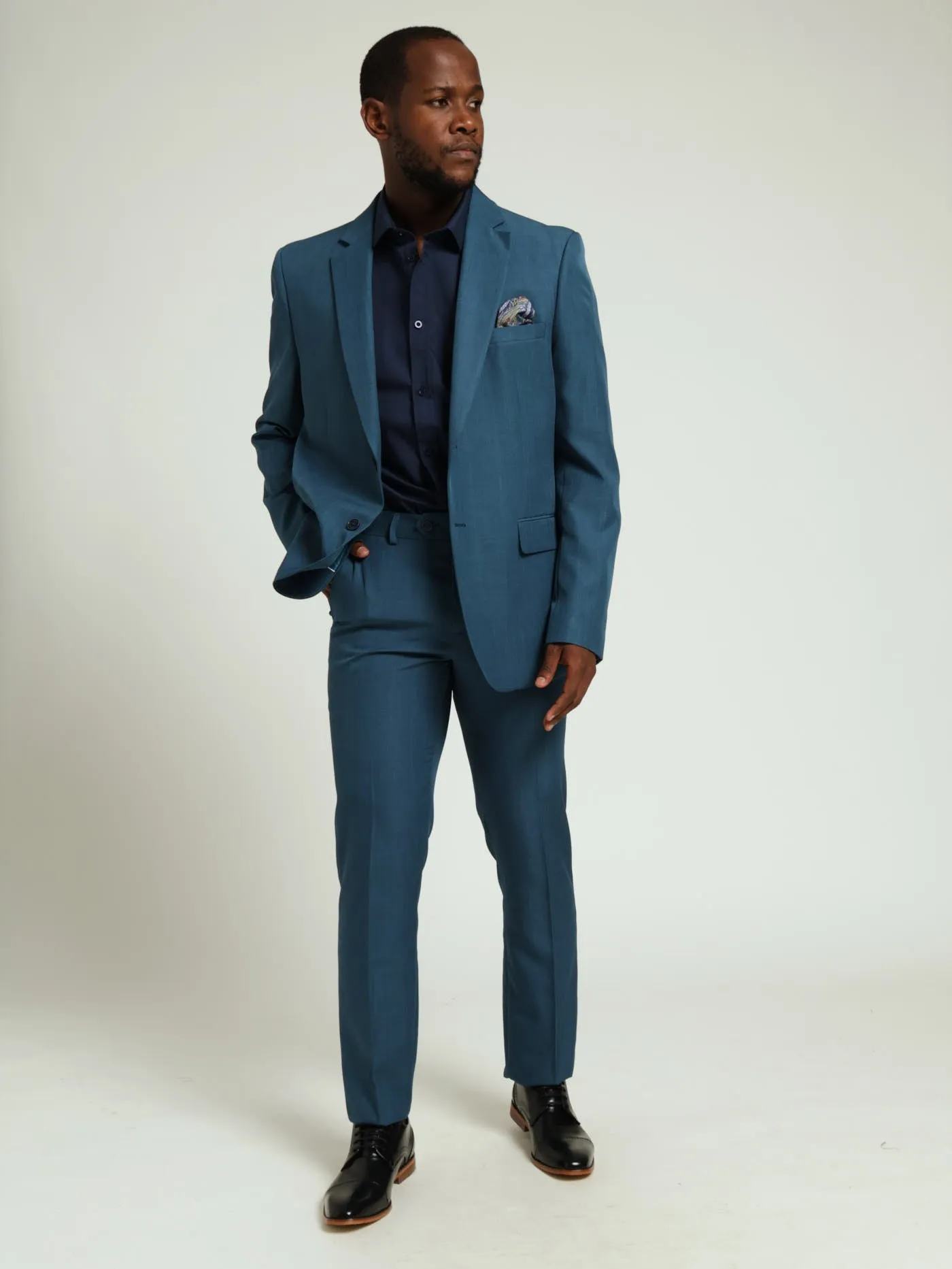 Regular Essential Suit Jacket - Teal