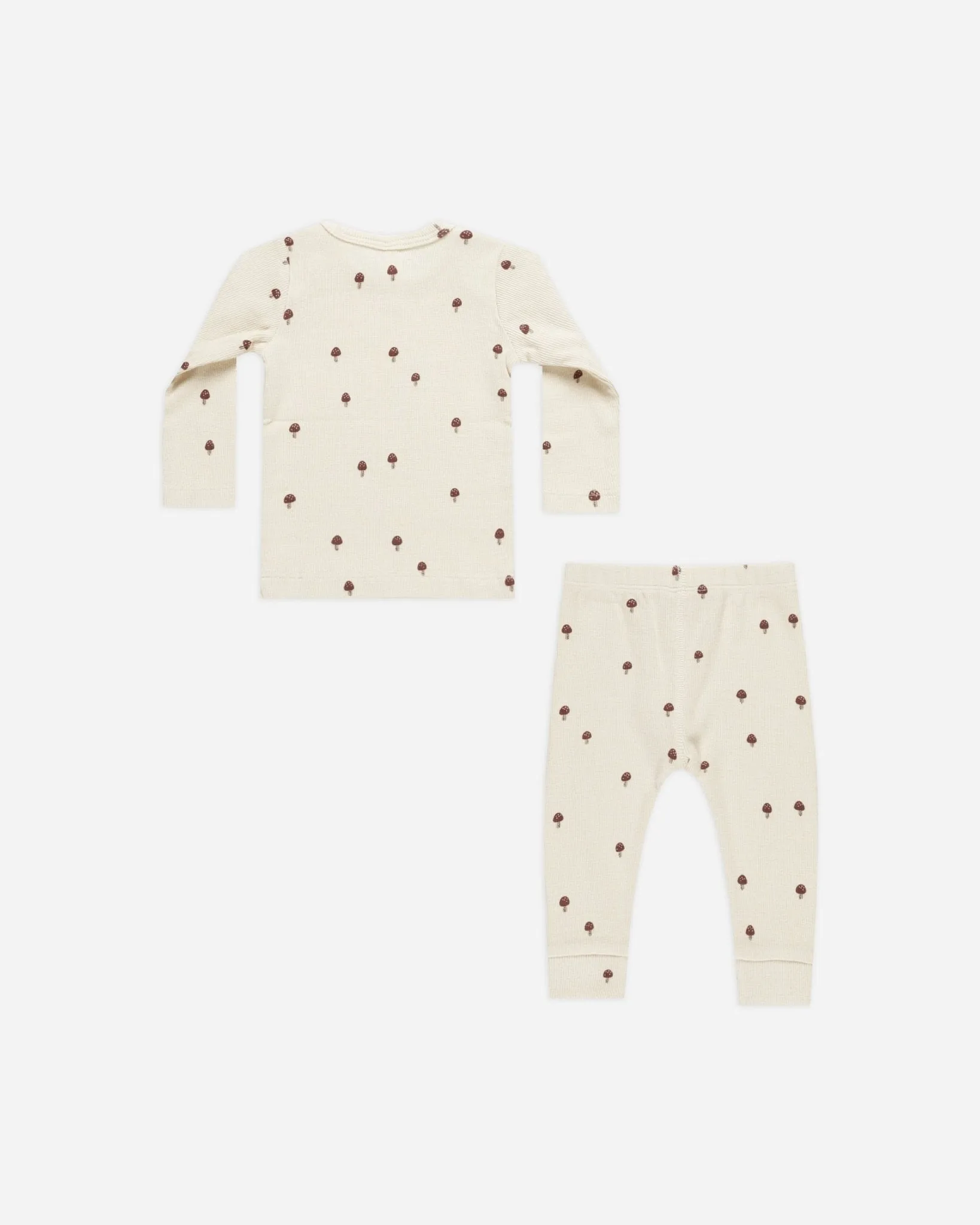 Ribbed Tee   Legging Set || Mushrooms
