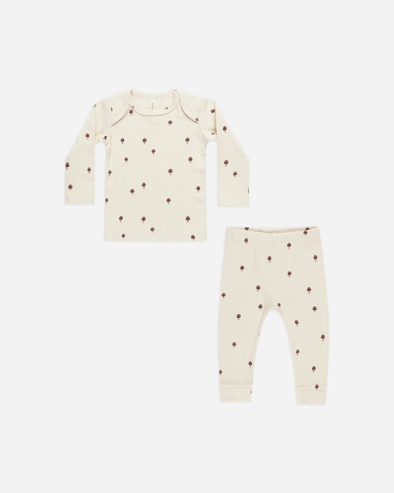 Ribbed Tee   Legging Set || Mushrooms