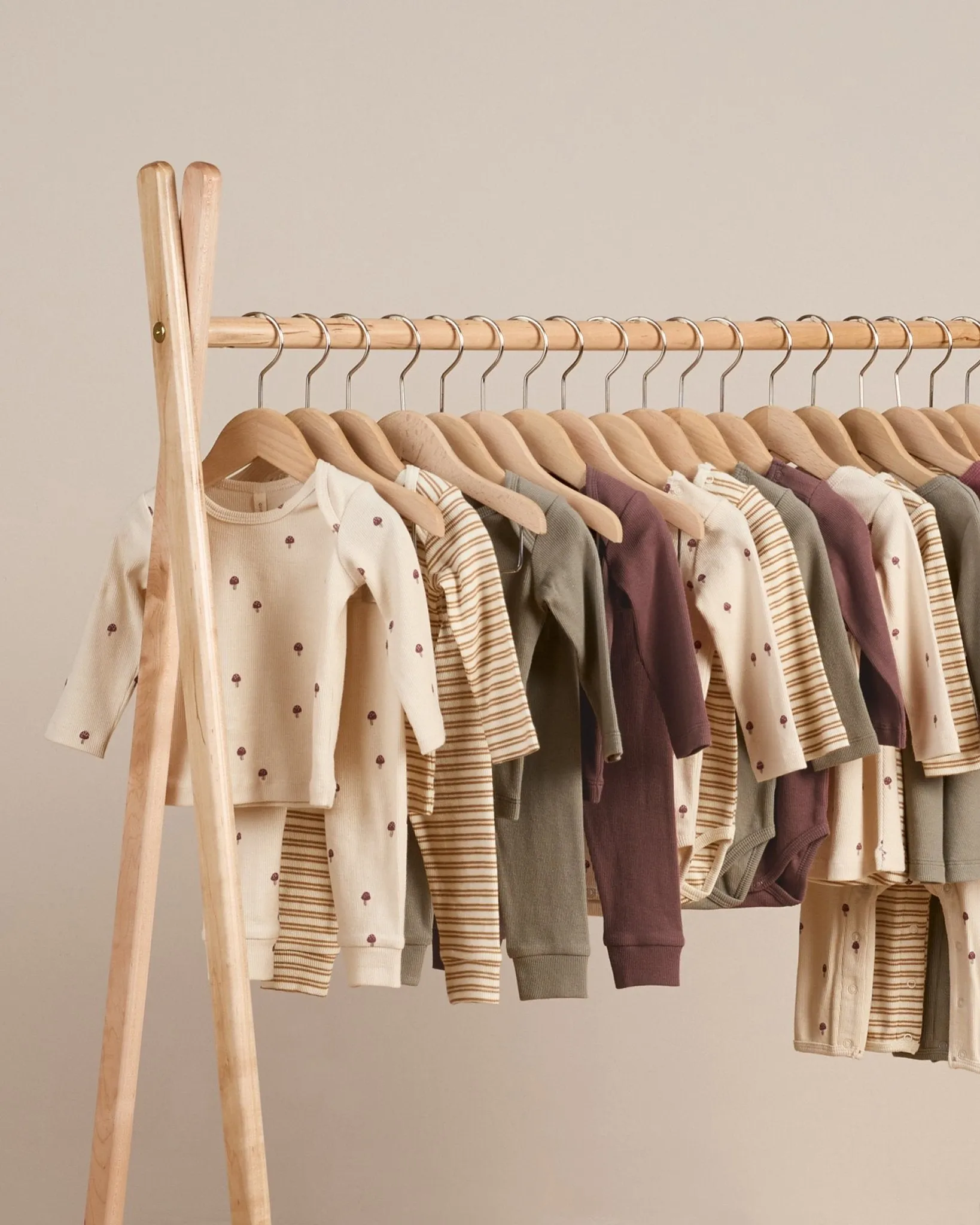 Ribbed Tee   Legging Set || Mushrooms