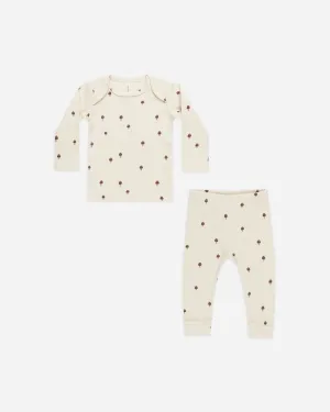 Ribbed Tee   Legging Set || Mushrooms