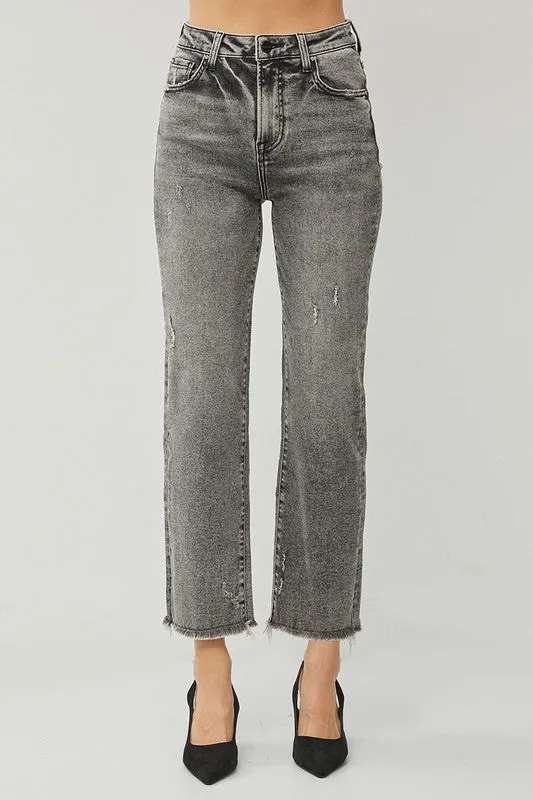 RISEN Dollie High Rise Straight Jeans