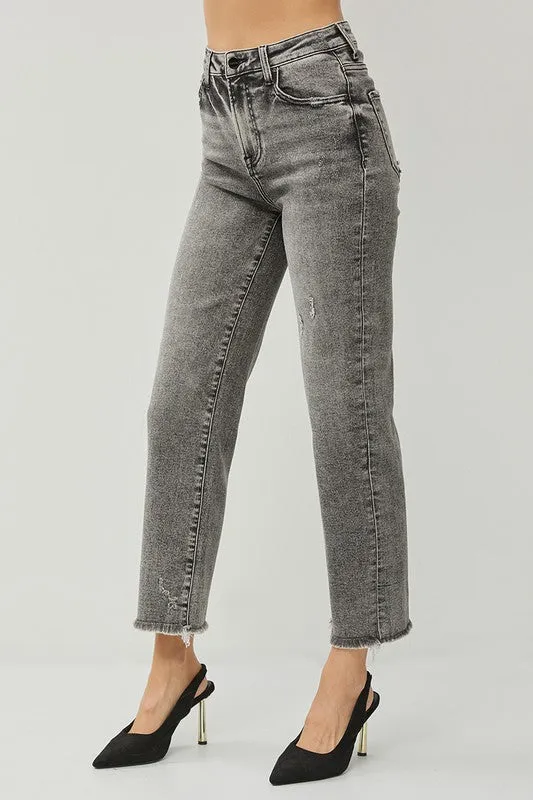 RISEN Dollie High Rise Straight Jeans
