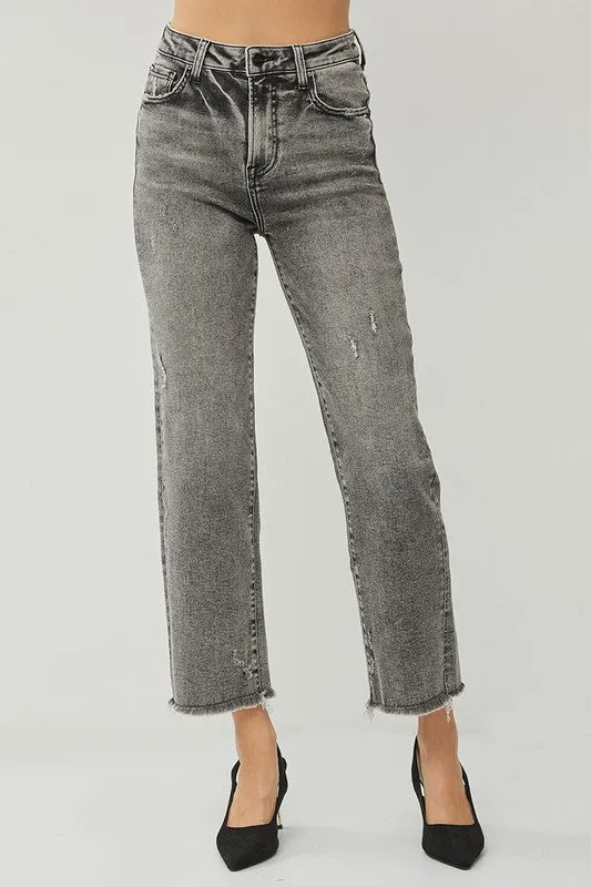 RISEN Dollie High Rise Straight Jeans