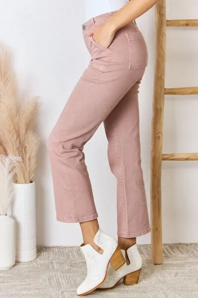 RISEN High Rise Ankle Flare Jeans