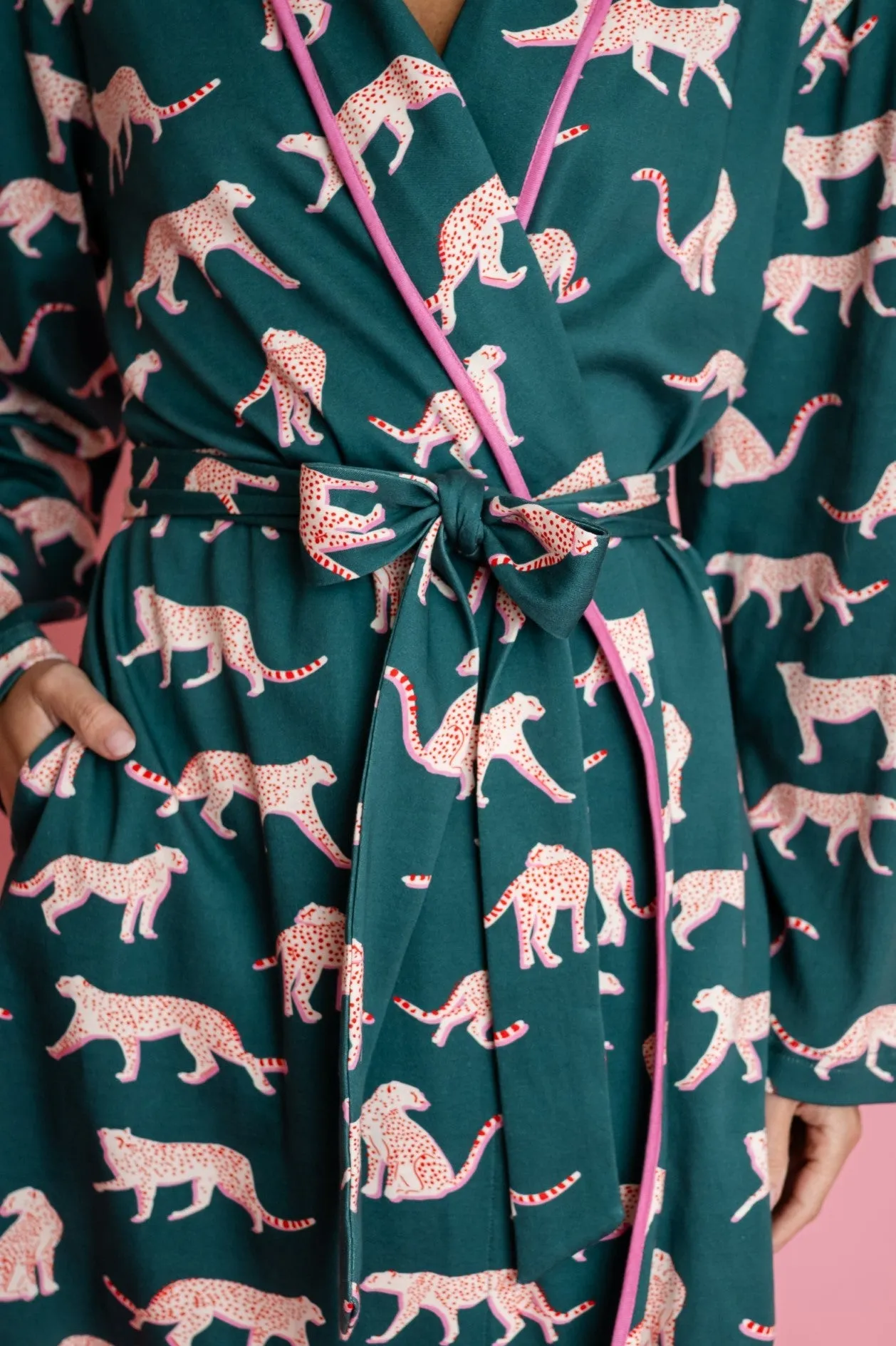 Robe in Sugarplum Cheetah