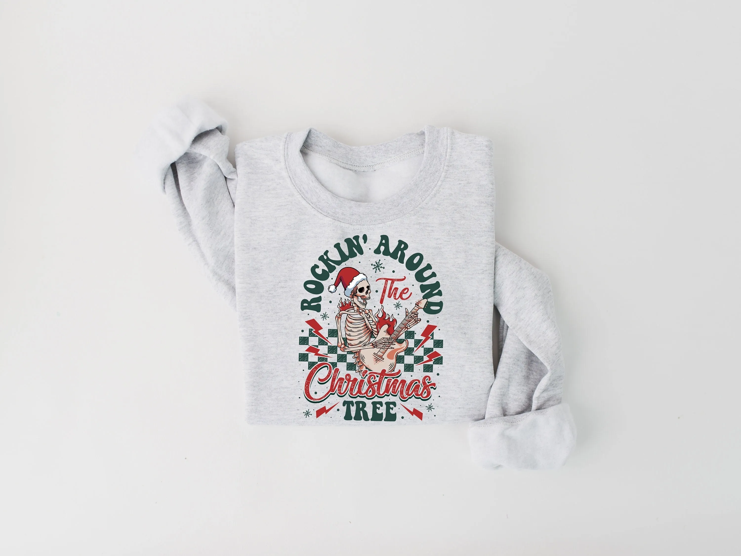 Rockin' Around The Christmas Tree Womens Sweatshirt