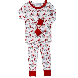 Santa Girl's Pajama Set