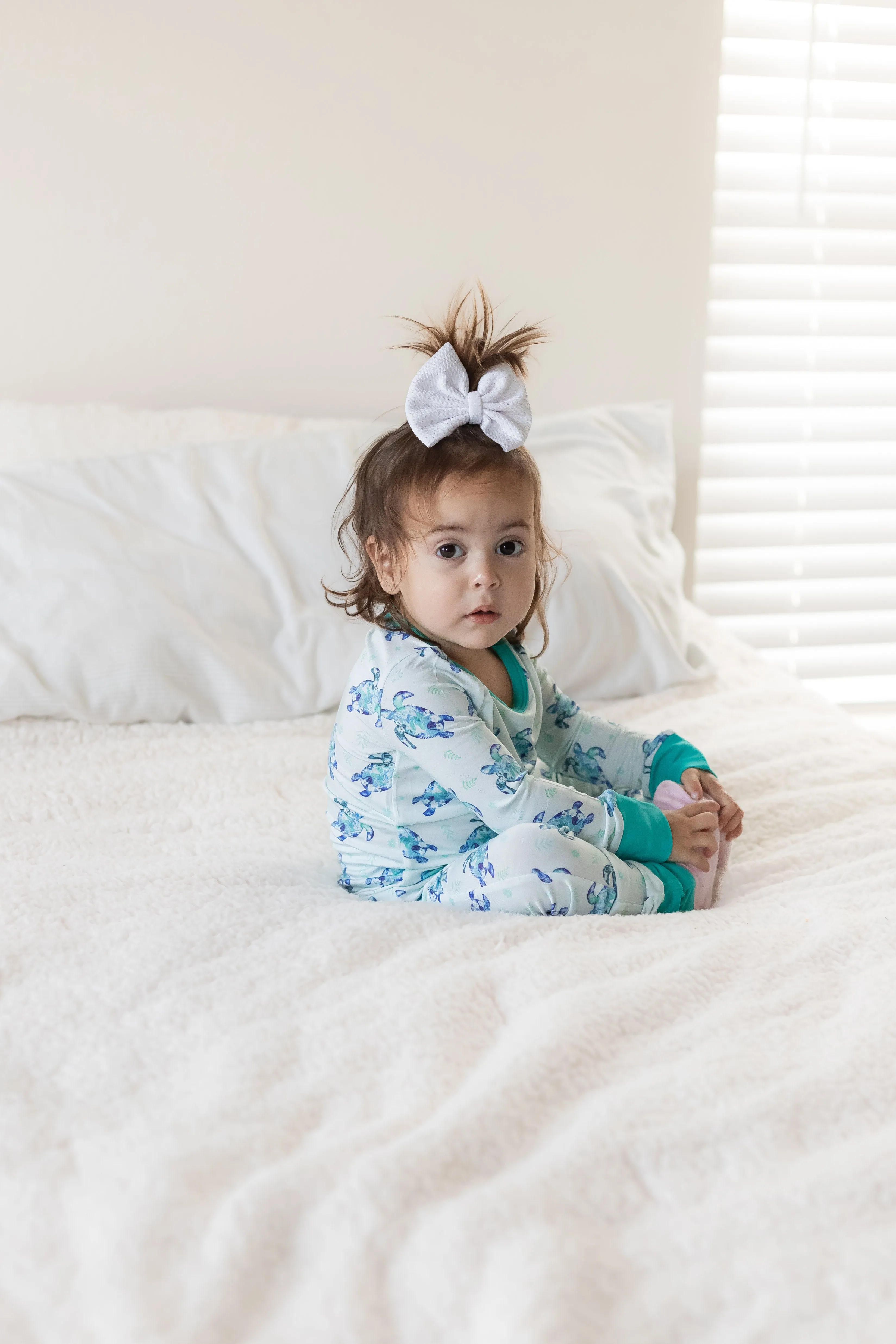 Sea of Turtles | Two-Piece Bamboo Long Sleeve Toddler & Kids Pajamas