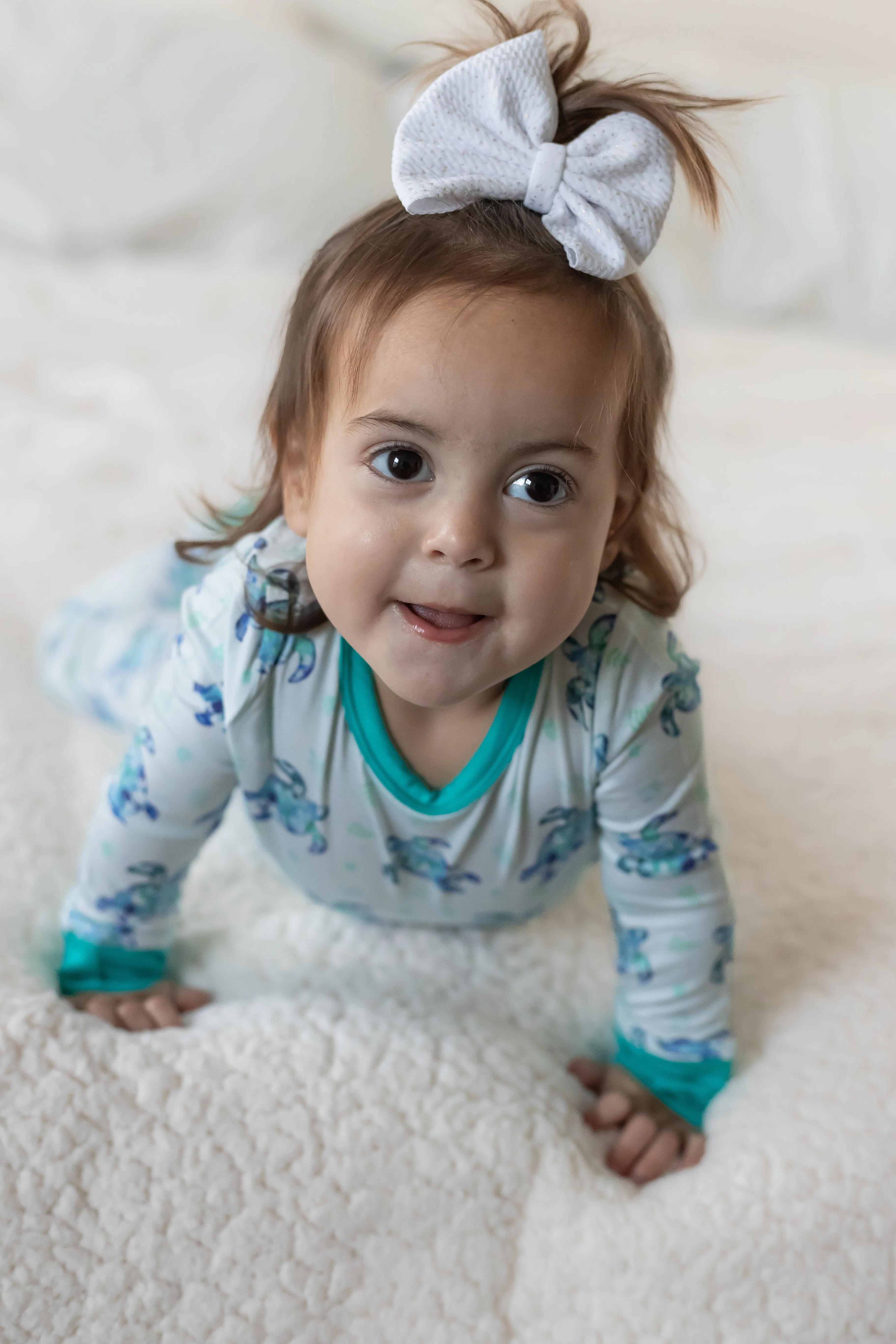 Sea of Turtles | Two-Piece Bamboo Long Sleeve Toddler & Kids Pajamas