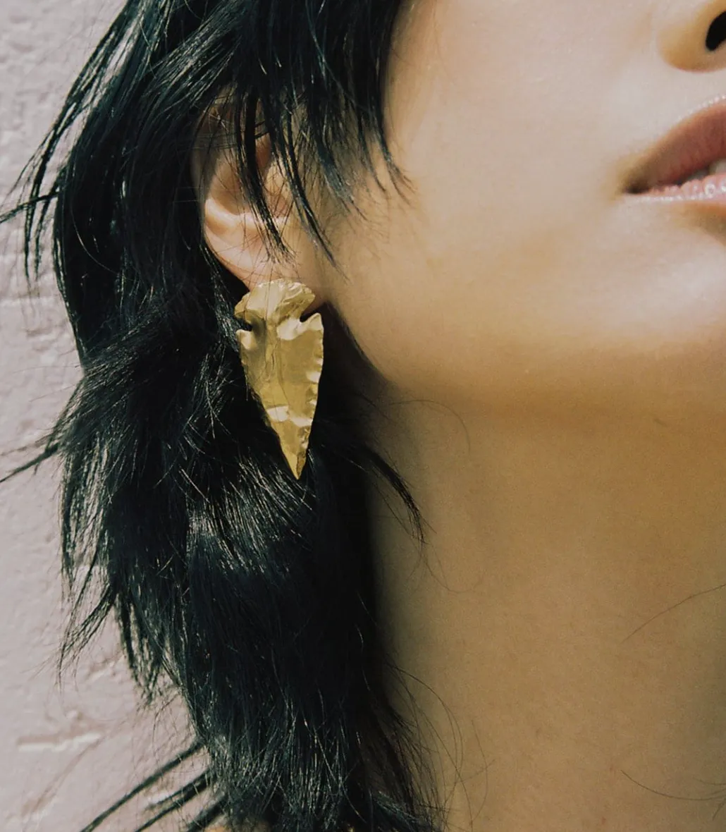 Sepia Large Earrings Silver