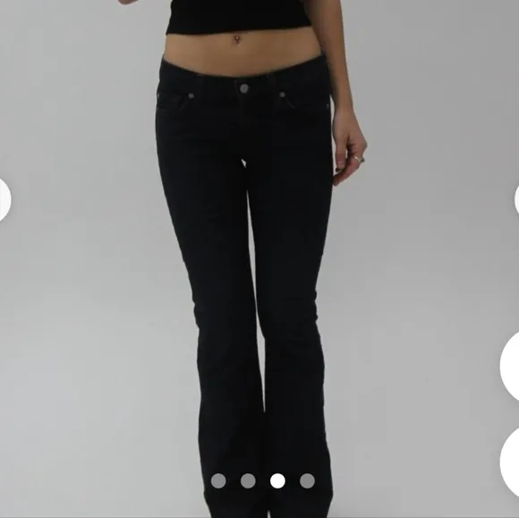 Seven for All Mankind Jeans Size 28 Rhinestone Pocket Boot Cut  NWT
