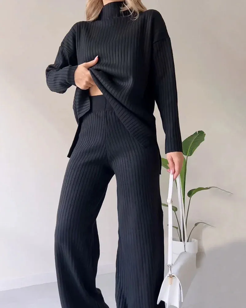 Sienna – Chic Slit Relaxed two-piece set