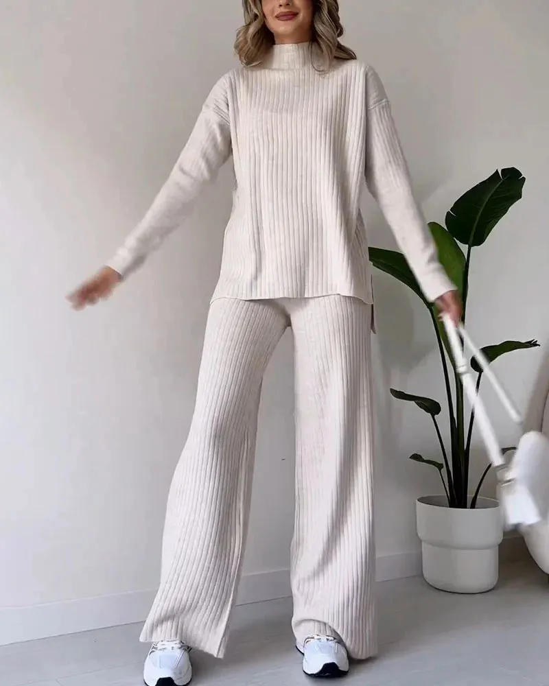 Sienna – Chic Slit Relaxed two-piece set