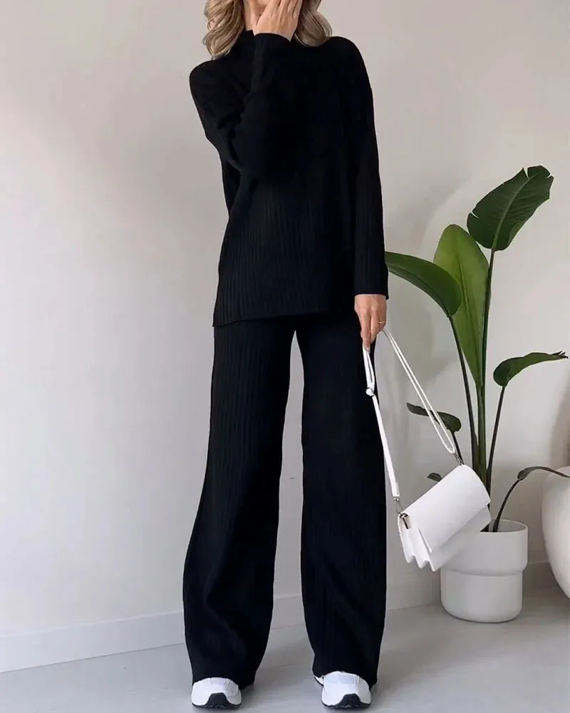 Sienna – Chic Slit Relaxed two-piece set