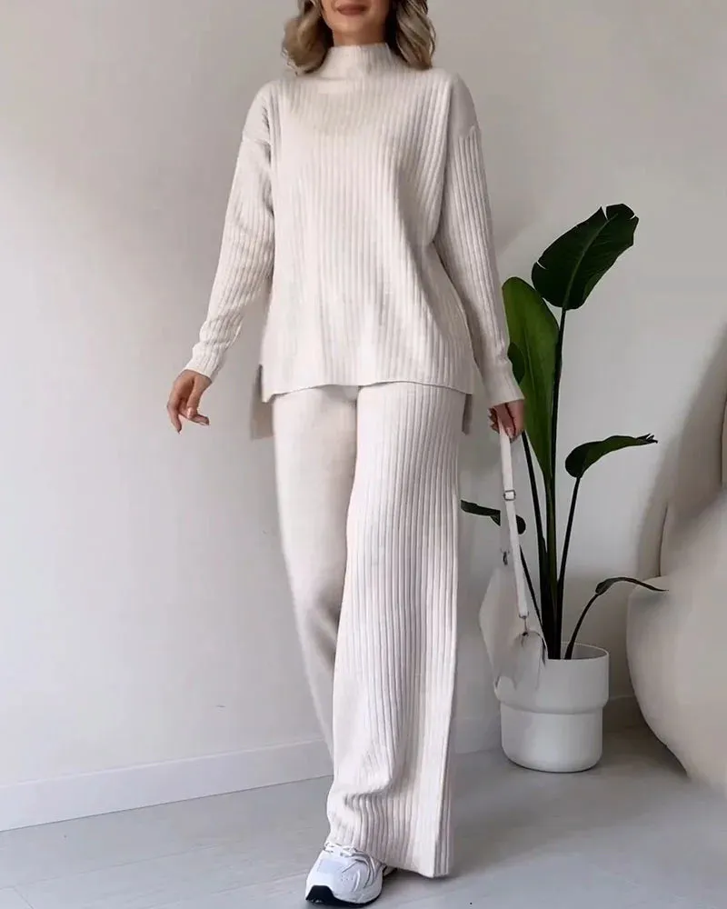 Sienna – Chic Slit Relaxed two-piece set