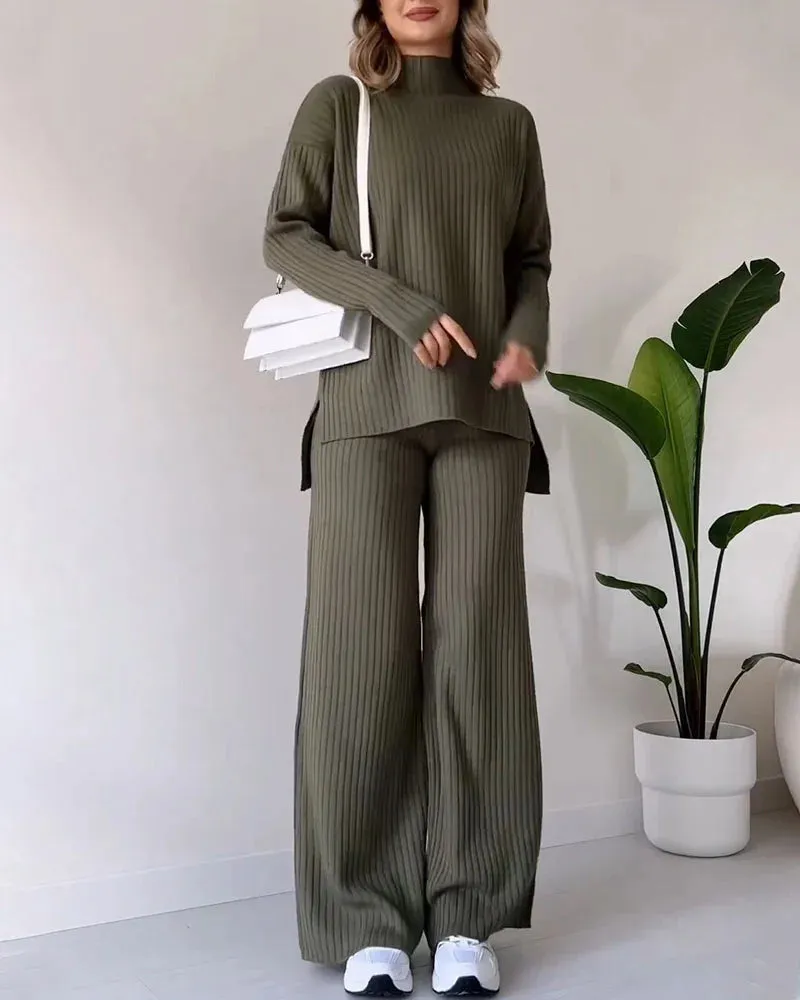 Sienna – Chic Slit Relaxed two-piece set