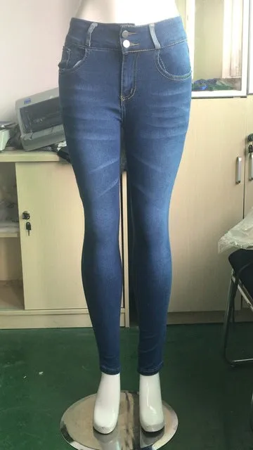 Skinny Jeans Woman High Waist Plus Size Streetwear Blue Ladies Denim Pants Women Sexy Push Up Vintage Tight Freddy Fringe Jeans